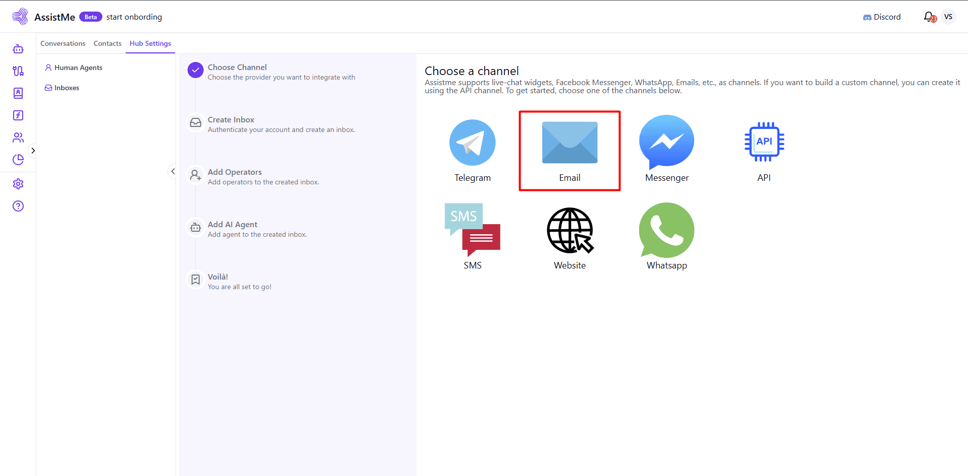 Select Email Icon
