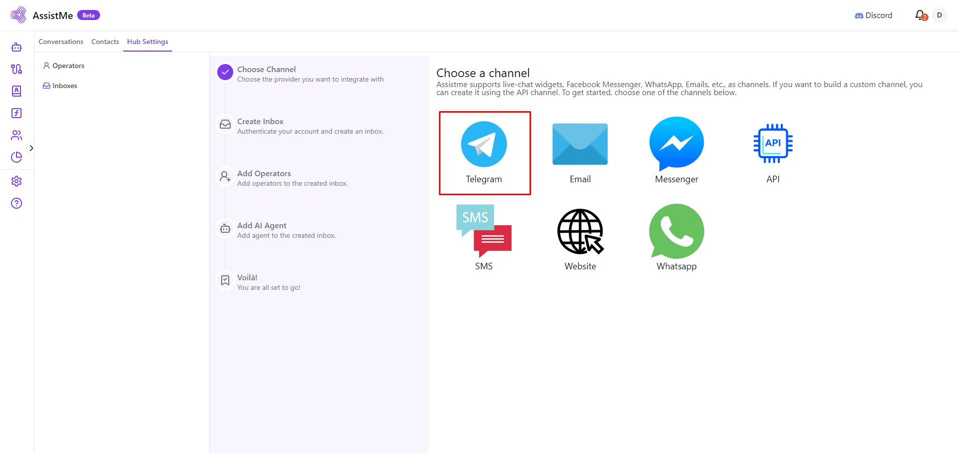 telegram Step 2